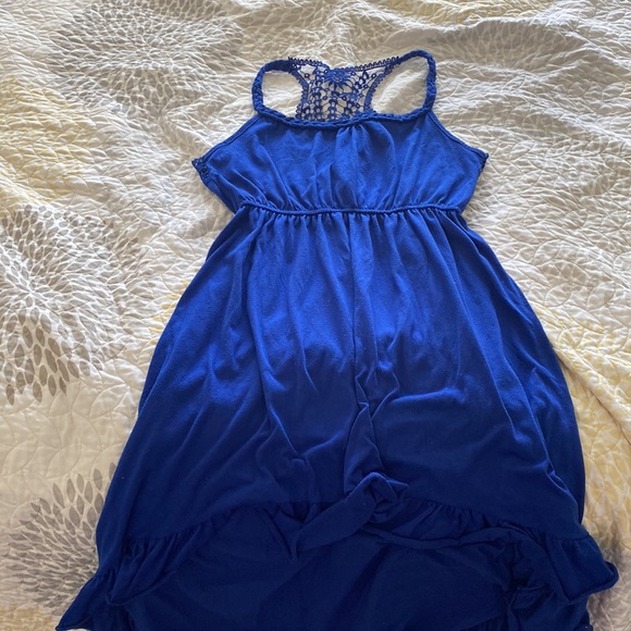 Royal Blue Boutique Crochet Dress - Picture 3 of 4